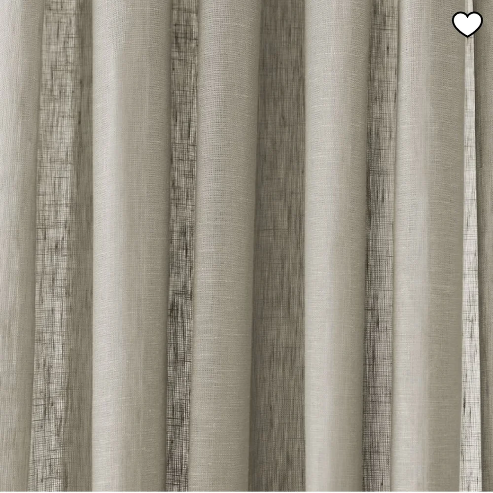 West Elm Pleated European Flax Linen Curtain,Color Warm Gray Melange, $219
